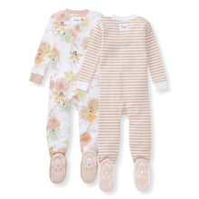 Load image into Gallery viewer, 2 Pack Fairy Floral Sleeper. Burt’s Bees