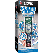 Load image into Gallery viewer, Detroit Lions 100 Piece Poker Chips