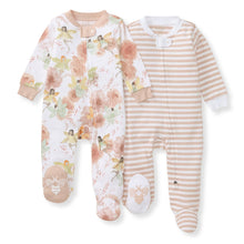 Load image into Gallery viewer, 2 Pack Fairy Floral Sleep & Play Burt’s Bees