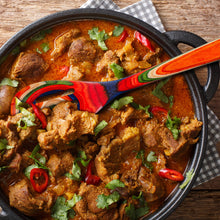 Load image into Gallery viewer, Baltique® Marrakesh Colorful Wooden Slotted Spoon, 12.5"