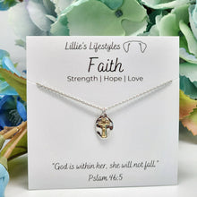 Load image into Gallery viewer, Faith Two Tone Cross Necklace