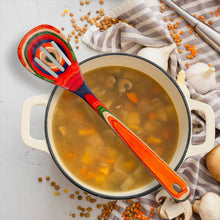 Load image into Gallery viewer, Baltique® Marrakesh Colorful Wooden Slotted Spoon, 12.5"