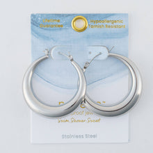 Load image into Gallery viewer, Narelle Waterproof Round Hoop Earrings as