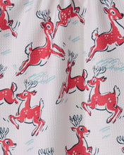 Load image into Gallery viewer, Prancing Reindeer Tea Towel