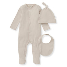 Load image into Gallery viewer, 3 Piece Jumpsuit, Hat & Bib Set Baby