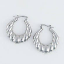Load image into Gallery viewer, Narelle Waterproof Twisted Chunky Hoop Earrings