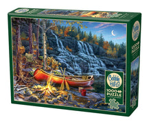Load image into Gallery viewer, Waterfall Camp 1000pc puzzle
