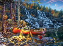 Load image into Gallery viewer, Waterfall Camp 1000pc puzzle