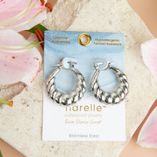 Load image into Gallery viewer, Narelle Waterproof Twisted Chunky Hoop Earrings