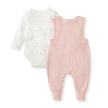 Load image into Gallery viewer, Floral Bodysuit & Jumpsuit Baby Girl Set: 3-6M