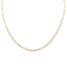 Load image into Gallery viewer, 18K Gold Paperclip Chain Necklace