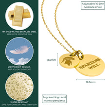 Load image into Gallery viewer, Michigan State 18K Gold Dipped Charm Necklace
