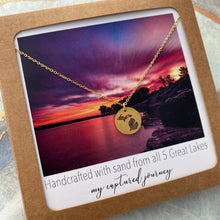 Load image into Gallery viewer, Michigan Sand Cutout Necklace MCJ