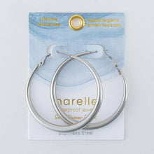 Load image into Gallery viewer, Waterproof Earrings Narelle Chunky Hoops in 18K Gold + Steel