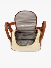 Load image into Gallery viewer, Large Handle Crossbody: Natural/Brown