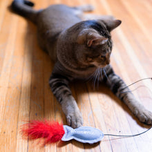 Load image into Gallery viewer, Fish - 18" Cat Teaser Wand