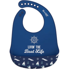 Load image into Gallery viewer, Boat Life 12” Silicone Catch All Bib