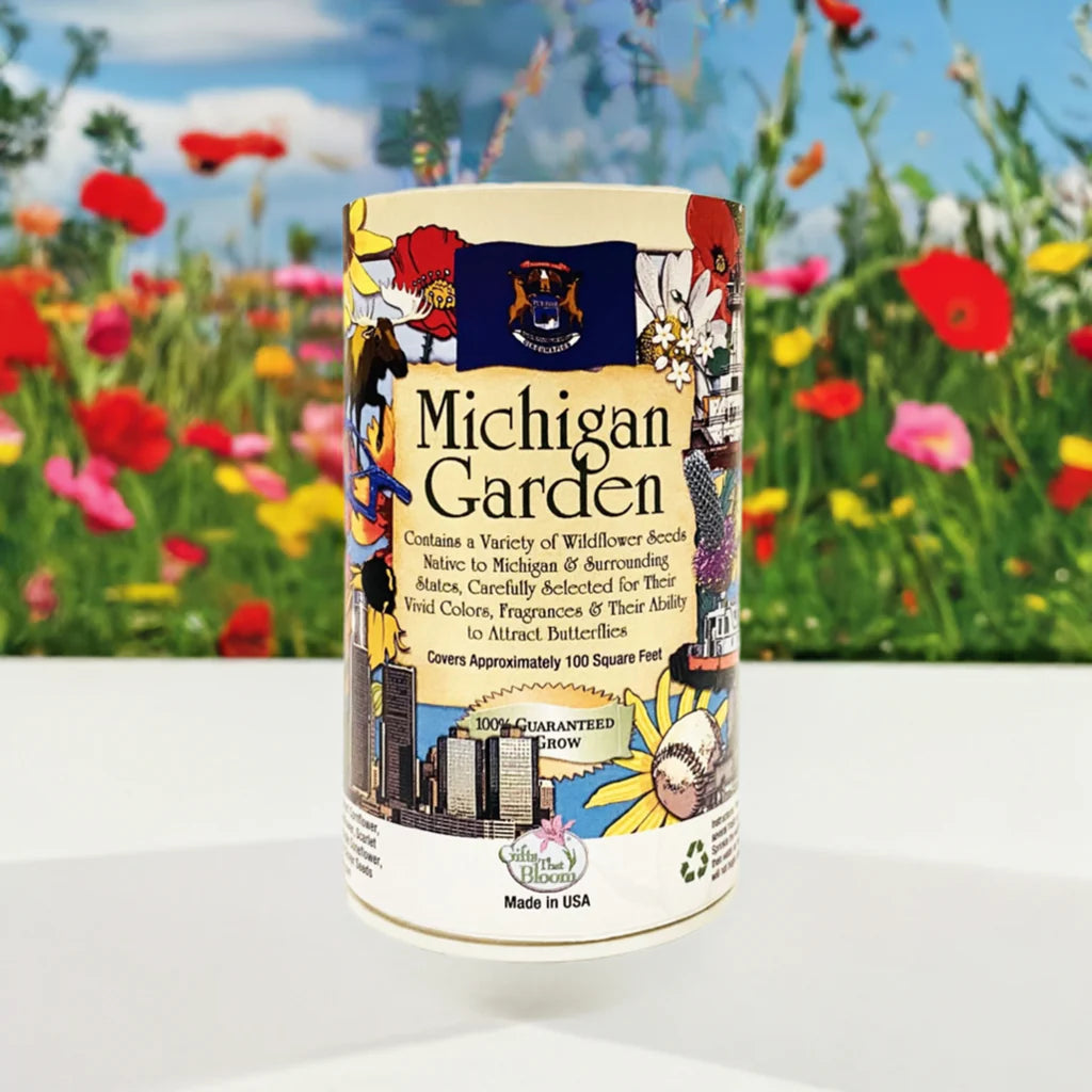 seed shaker wildflower mix Gifts That Bloom Michigan Garden Shaker Can