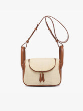 Load image into Gallery viewer, Large Handle Crossbody: Natural/Black