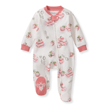 Load image into Gallery viewer, Strawberry Cakes Organic Cotton Sleep & Play: 0-3M