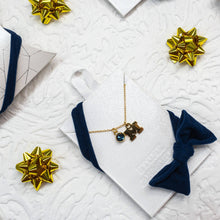 Load image into Gallery viewer, Michigan Block M Gold Plated Charm Necklace