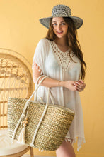 Load image into Gallery viewer, Seagrass Tote w/ Rope Handles: Natural