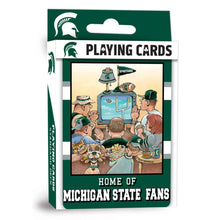 Load image into Gallery viewer, Michigan State Spartans Fan Deck Playing Cards