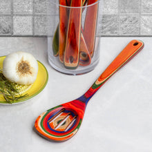 Load image into Gallery viewer, Baltique® Marrakesh Colorful Wooden Slotted Spoon, 12.5"