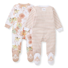 Load image into Gallery viewer, 2 Pack Fairy Floral Sleep & Play Burt’s Bees