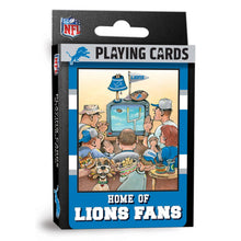 Load image into Gallery viewer, Detroit Lions Fan Deck Playing Cards - 54 Card Deck