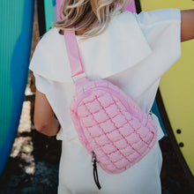 Load image into Gallery viewer, Light Pink Quilted Sling Bag