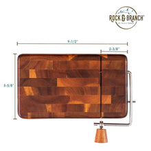 Load image into Gallery viewer, Rock & Branch® Acacia Serving Board with Cheese Slicer