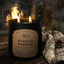 Load image into Gallery viewer, Weekend Warrior 2-Wick Scented Candle, Soy Blend Wax, 16.5oz