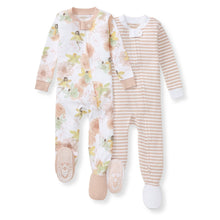 Load image into Gallery viewer, 2 Pack Fairy Floral Sleeper. Burt’s Bees
