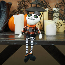 Load image into Gallery viewer, Halloween Skeleton Dangling Legs Shelf Sitter Figurine
