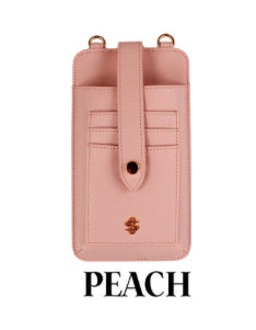 Simply Southern Snap Crossbody Wallet Peach