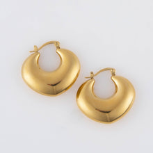 Load image into Gallery viewer, Narelle Waterproof Round Geo Hoop Earrings
