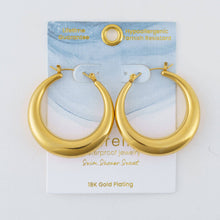 Load image into Gallery viewer, Narelle Waterproof Round Hoop Earrings as
