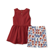Load image into Gallery viewer, American Stars Tunic &amp; Shorts Set: 12M
