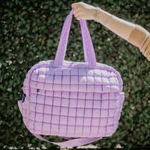 Load image into Gallery viewer, Light Purple Weekend Duffel w/ Pass-Thru Slip
