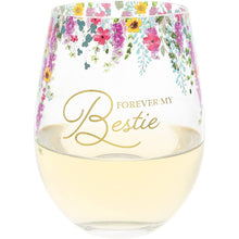Load image into Gallery viewer, Forever Bestie - Gift Boxed 17 oz Stemless Wine Glass
