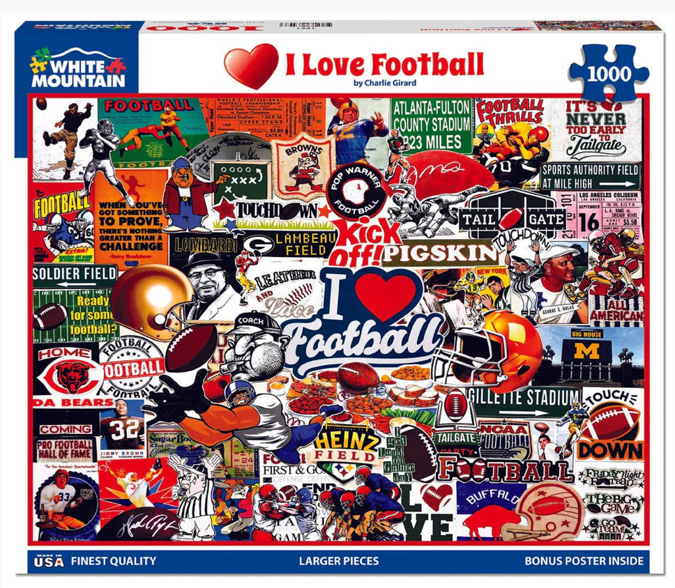 I Love Football 1000 pc Puzzle