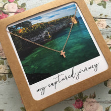 Load image into Gallery viewer, Tiny Cross Stacking Necklace, religious, Christian jewelry
