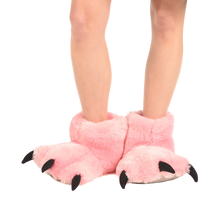Load image into Gallery viewer, Pink Bear Paw Slipper LOa
