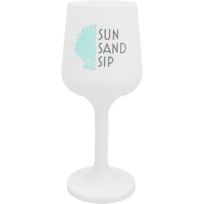 Silicone Glow In The Dark Wine Glass Sun Sand Sip