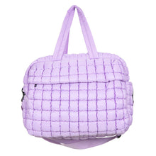 Load image into Gallery viewer, Light Purple Weekend Duffel w/ Pass-Thru Slip
