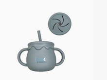 Load image into Gallery viewer, Calla &amp; Friends 3-in-1 Straw Snack Cup
