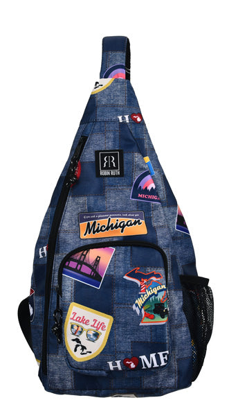 Michigan Patches Sling Bag