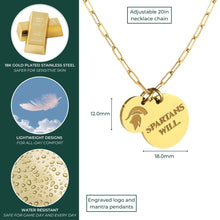 Load image into Gallery viewer, Michigan State Paperclip Chain Charm Necklace
