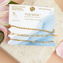Load image into Gallery viewer, Narelle Waterproof Twisted Chain Bracelet Set
